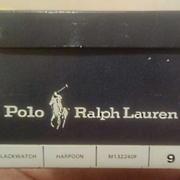 Mens vintage Polo Ralph Lauren plaid sneakers. Size 9. Never been worn. - Picture 5 of 5